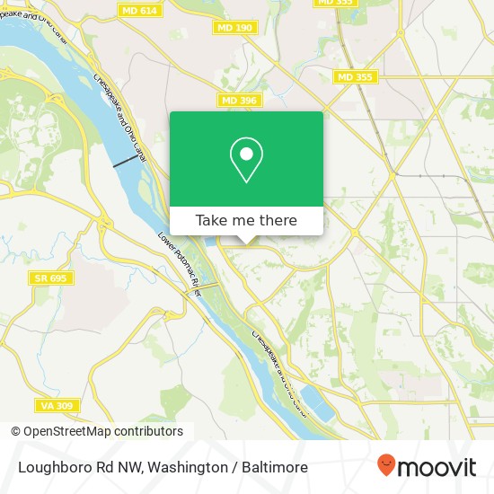 Mapa de Loughboro Rd NW, Washington, DC 20016