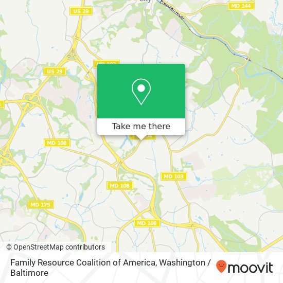 Mapa de Family Resource Coalition of America, 8316 Jumping Field Ct