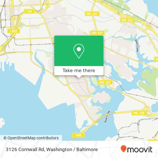 3126 Cornwall Rd, Dundalk, MD 21222 map