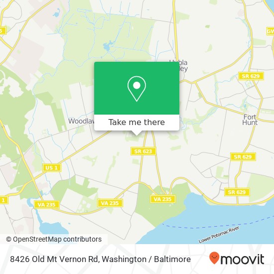8426 Old Mt Vernon Rd, Alexandria, VA 22309 map