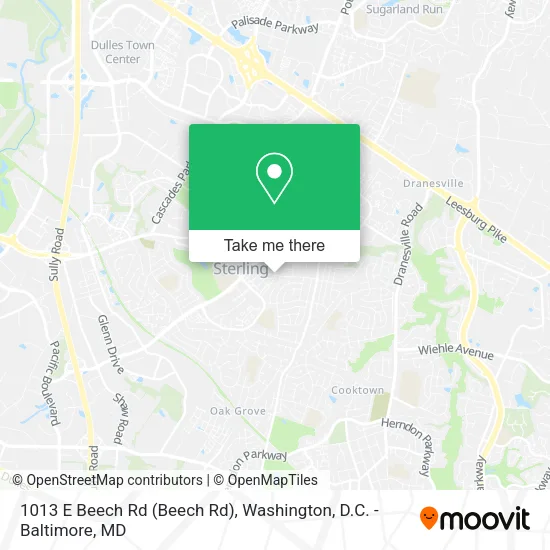 Mapa de 1013 E Beech Rd