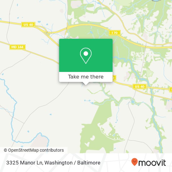 3325 Manor Ln, Ellicott City, MD 21042 map