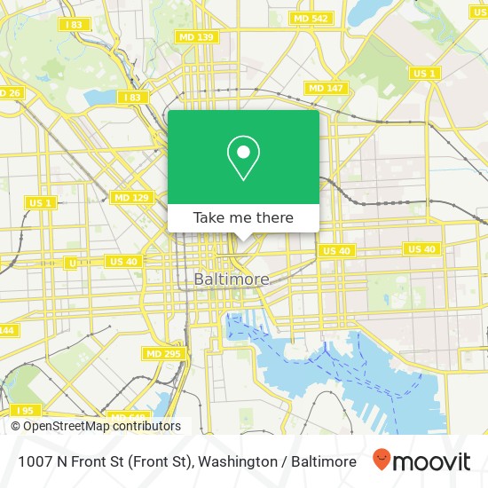 1007 N Front St (Front St), Baltimore, MD 21202 map