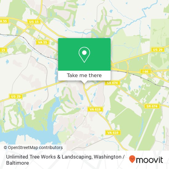 Unlimited Tree Works & Landscaping, 7575 Linton Hall Rd map