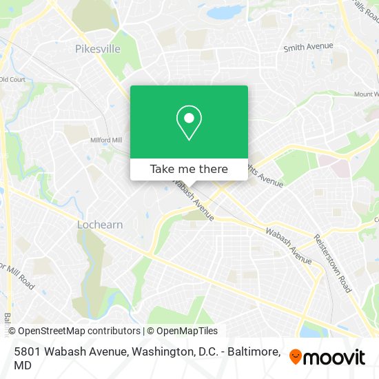 Mapa de 5801 Wabash Avenue