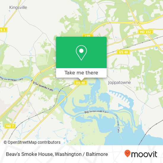 Mapa de Beav's Smoke House, 12238 Pulaski Hwy
