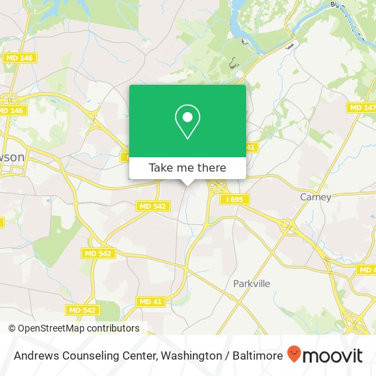 Andrews Counseling Center, 1801 Trenleigh Rd map