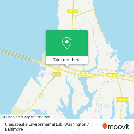 Mapa de Chesapeake Environmental Lab, 302 Love Point Rd