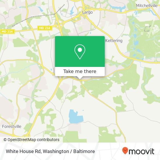 Mapa de White House Rd, Upper Marlboro (UPPER MARLBORO), MD 20774
