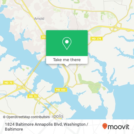 1824 Baltimore Annapolis Blvd, Annapolis, MD 21409 map