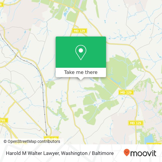 Harold M Walter Lawyer, 9 Huntersworth Ct map