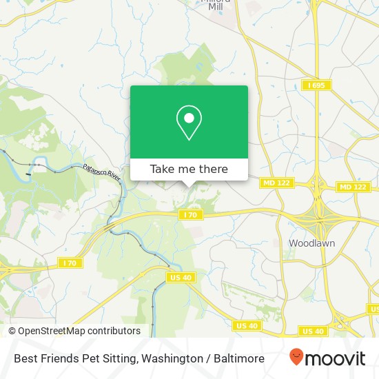 Mapa de Best Friends Pet Sitting, 7719 Paddock Way