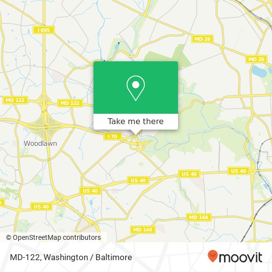 Mapa de MD-122, Gwynn Oak (BALTIMORE), MD 21207