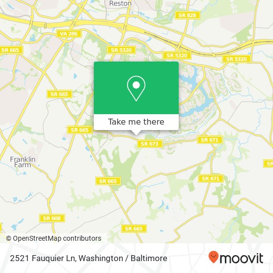 2521 Fauquier Ln, Reston, VA 20191 map