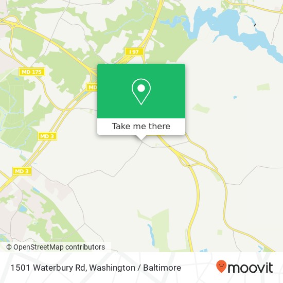 Mapa de 1501 Waterbury Rd, Millersville, MD 21108