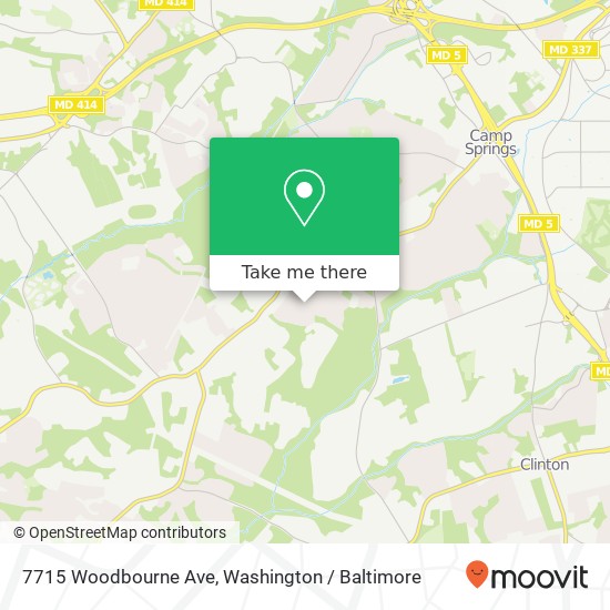 7715 Woodbourne Ave, Fort Washington, MD 20744 map