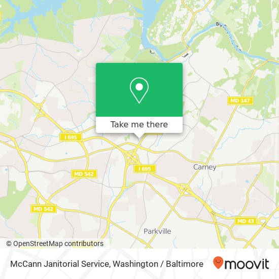 McCann Janitorial Service, 8831 Satyr Hill Rd map