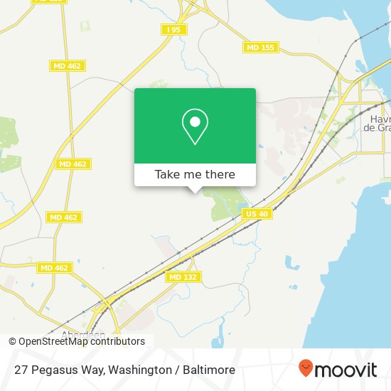 Mapa de 27 Pegasus Way, Havre de Grace, MD 21078