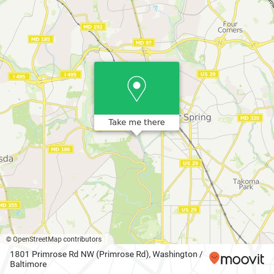 1801 Primrose Rd NW (Primrose Rd), Washington, DC 20012 map