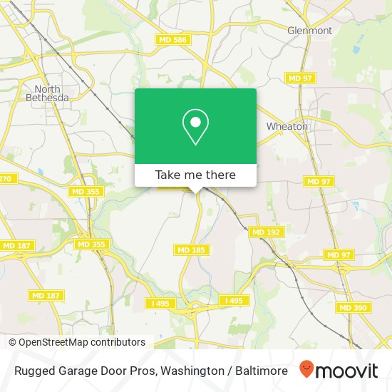 Rugged Garage Door Pros, 10400 Connecticut Ave map