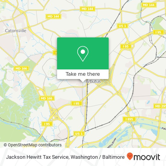 Jackson Hewitt Tax Service, 5405 East Dr map