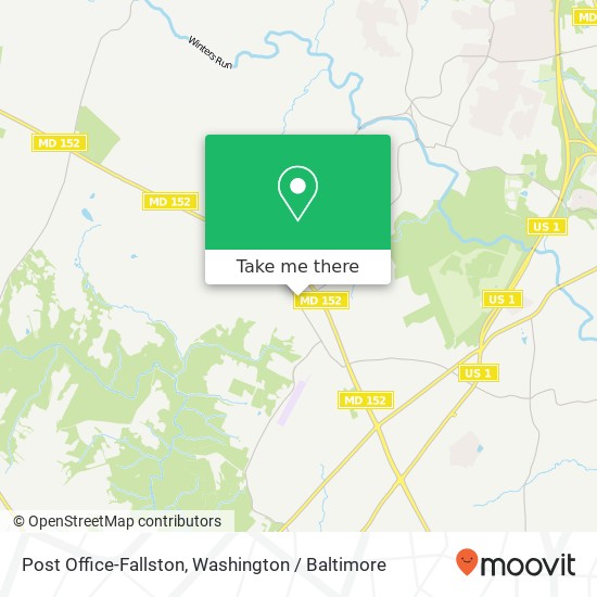 Mapa de Post Office-Fallston, 2416 Watervale Rd