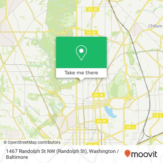 1467 Randolph St NW (Randolph St), Washington, DC 20011 map