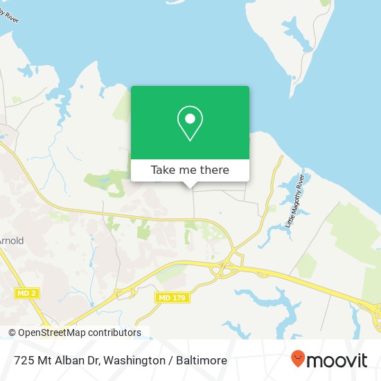 Mapa de 725 Mt Alban Dr, Annapolis, MD 21409