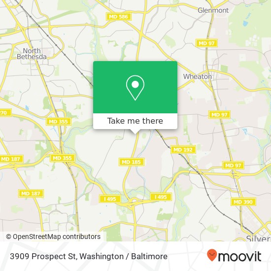 3909 Prospect St, Kensington, MD 20895 map