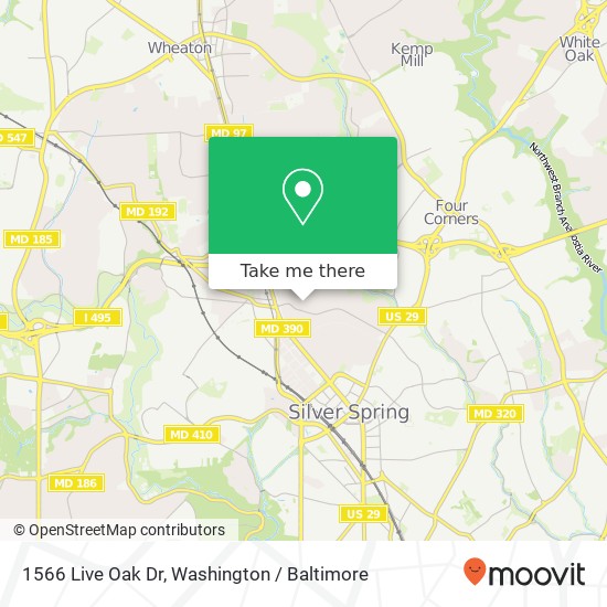 1566 Live Oak Dr, Silver Spring, MD 20910 map