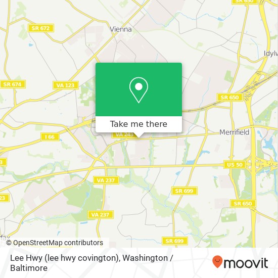 Mapa de Lee Hwy (lee hwy covington), Fairfax, VA 22031
