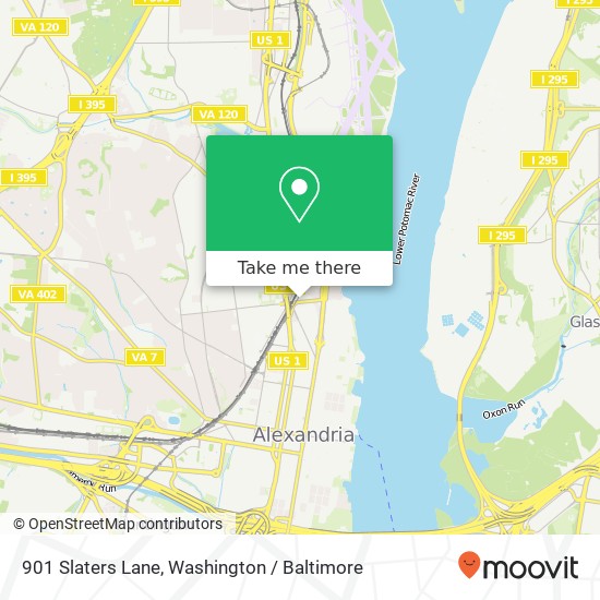 Mapa de 901 Slaters Lane, 901 Slaters Ln, Alexandria, VA 22314, USA