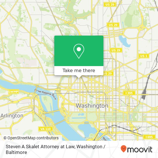 Steven A Skalet Attorney at Law, 1300 19th St NW map