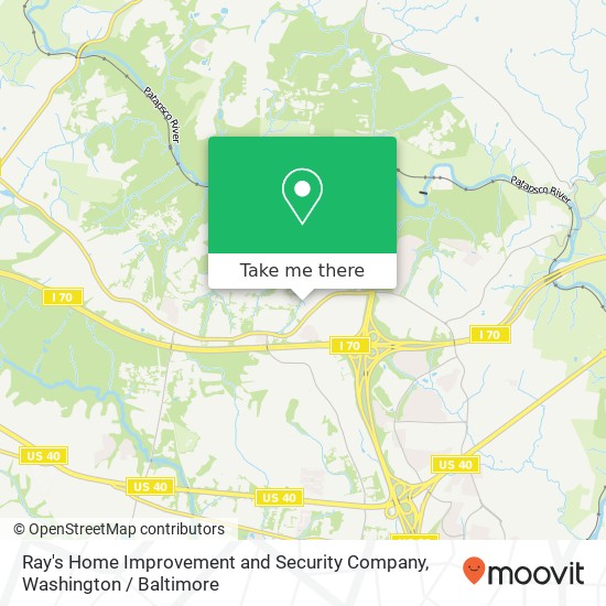 Mapa de Ray's Home Improvement and Security Company, 9370 Tiller Dr