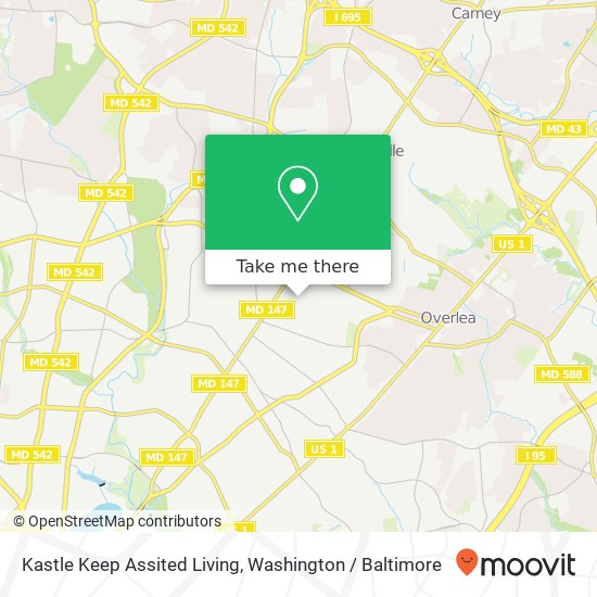 Mapa de Kastle Keep Assited Living, 3031 Westfield Ave