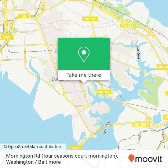 Mapa de Mornington Rd (four seasons court mornington), Dundalk, MD 21222