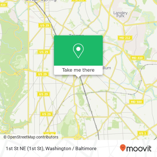 1st St NE (1st St), Washington, DC 20011 map