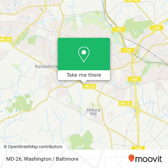 MD-26, Randallstown (FOXRIDGE), MD 21133 map