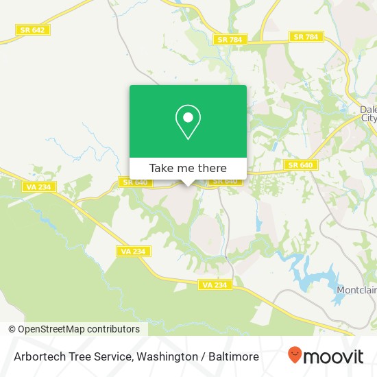 Mapa de Arbortech Tree Service, 5791 Birch White Ct