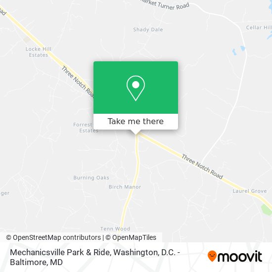 Mapa de Mechanicsville Park & Ride