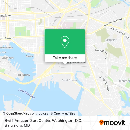 Bwi5 Amazon Sort Center map