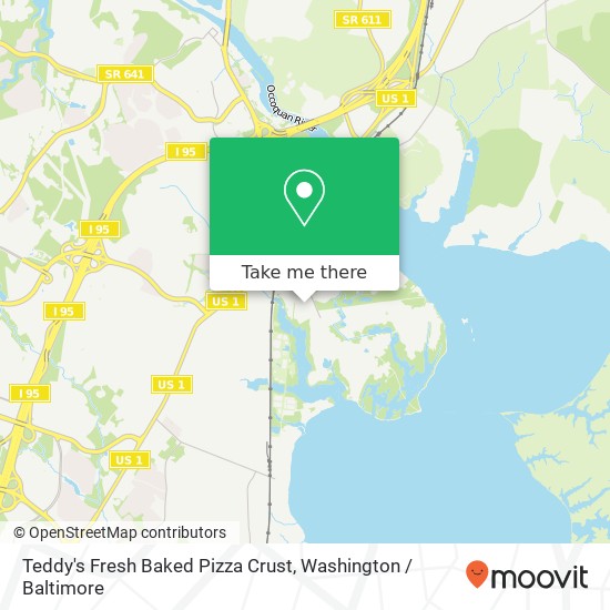Mapa de Teddy's Fresh Baked Pizza Crust
