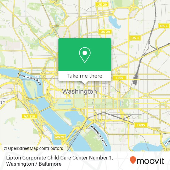 Lipton Corporate Child Care Center Number 1 map