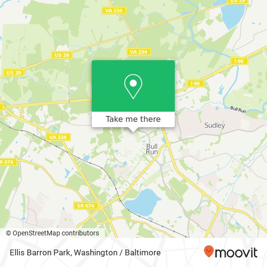 Mapa de Ellis Barron Park