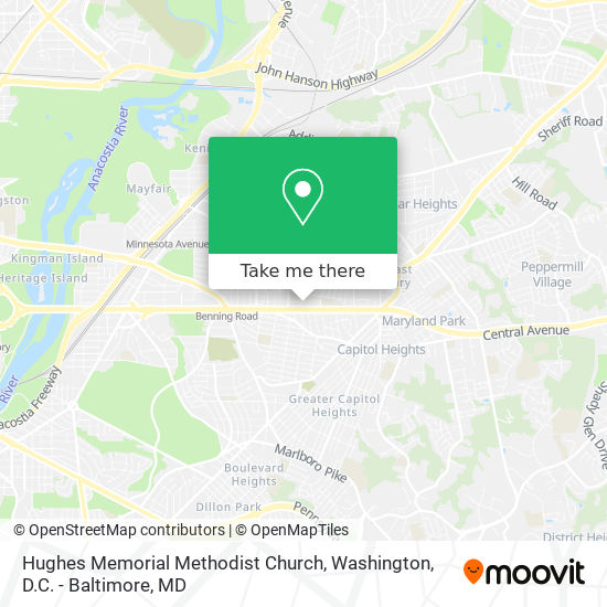 Mapa de Hughes Memorial Methodist Church