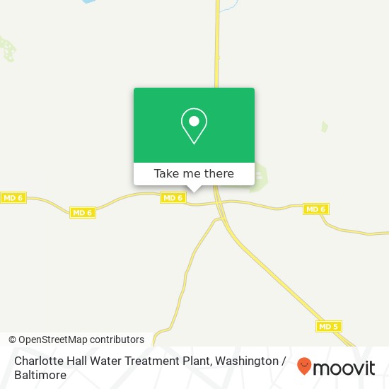 Mapa de Charlotte Hall Water Treatment Plant