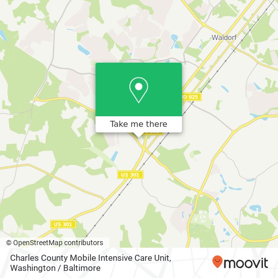 Charles County Mobile Intensive Care Unit map