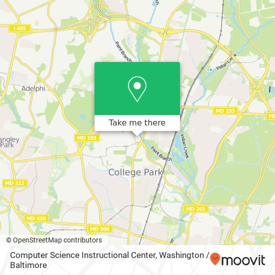 Computer Science Instructional Center map