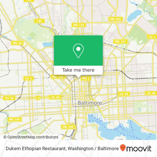 Dukem Ethopian Restaurant map