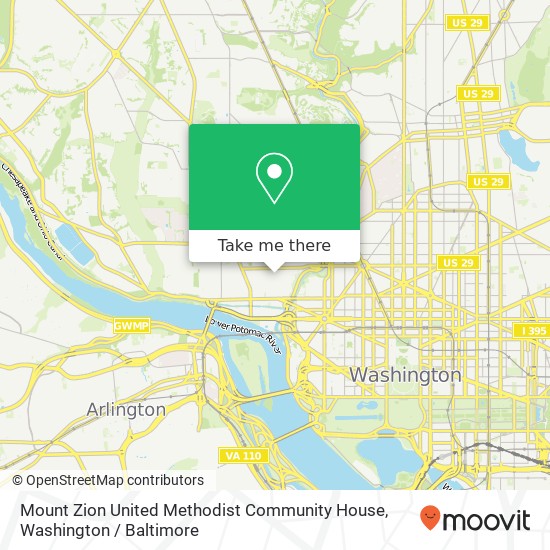 Mapa de Mount Zion United Methodist Community House